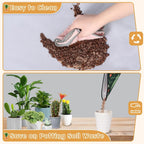 Pardick Repotting Mat for Indoor Plant 26"x26" Flowers Mushrooms Soil Change Mat Waterproof Planting Tray Colorful Mushrooms Foldable Succulent Potting Mat Gardening Gifts for Women Men Plant Lovers