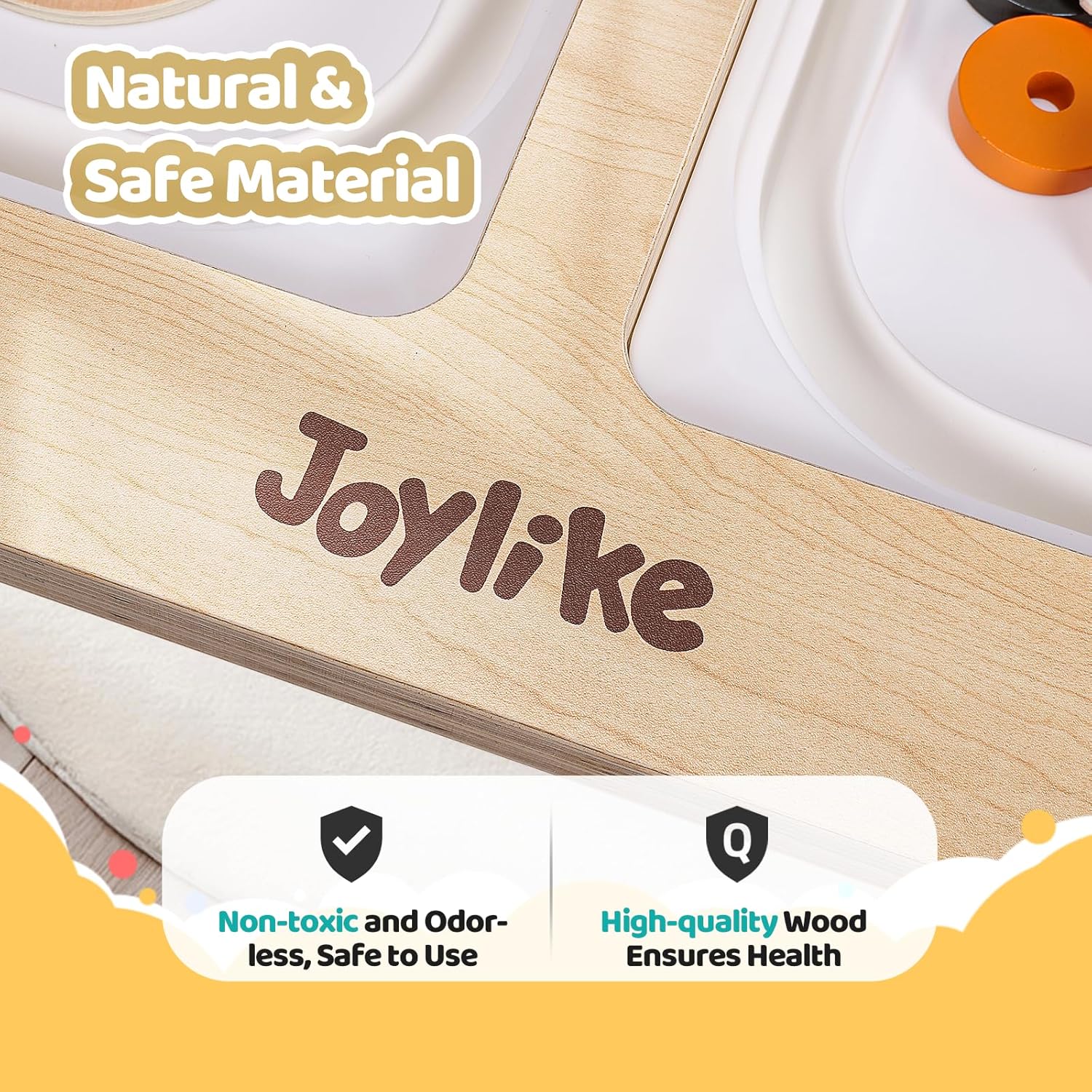 Joylike Sensory Table with Busy Boards for Toddlers 1-3, 7-in-1 Drawing and Activity Table with 4 Busy Boards, 2 Storage Bins & Paper Roll, Educational Learning Gifts for 1 2 3 4 5 Year Old Boys Girls