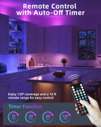 EZVALO 80RGB Color Changing Under Cabinet Lighting Wireless, 1800mAh Rechargeable Led Strip Shelf Lights, Timer & Dimmable Bar Light with Remote for Kitchen, Bedroom, Display Case, Car, 6Pack