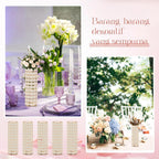 Dandat 16 Pcs Crystal Flower Vase 10.24 Inch Gold Wedding Centerpieces for Tables Vase Centerpiece Table Decorations for Room Home Wedding Party Events Decor