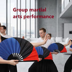 Tai Chi Kung Fu Folding Fan - Waterproof Silk, Easy Open, Martial Arts & Dance Performance Fan