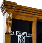 Barrington Woodhaven Dartboard Pub Style with LED Lights, Pre-Assembled | Pre-Assembled LED Pub-Style Dartboard Cabinet With 18" Sisal Board, 6 Steel Tip Darts, And Built-In Dry-Erase Scoreboards.