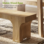 LITTLE TREE 63" Wooden Bench, End of Bed Bench, Long Hallway Bench, Farmhouse Entryway Bench for Hallway, Living Room, Kitchen