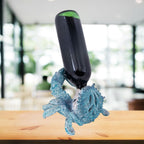 Coral Reef Crab Wine Bottle Holder Countertop Bar Single Wine Holder Nautical Coastal Decor (Aqua)