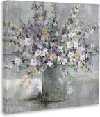Stupell Industries Blossoming Aster Flower Bouquet, Designed By Carol Robinson, 24 x 24, Canvas Wall Art