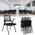 Folding Office Chair, Stackable & Breathable Mesh Back for Conference, Seminar, Training, Reception,No Assembly Required