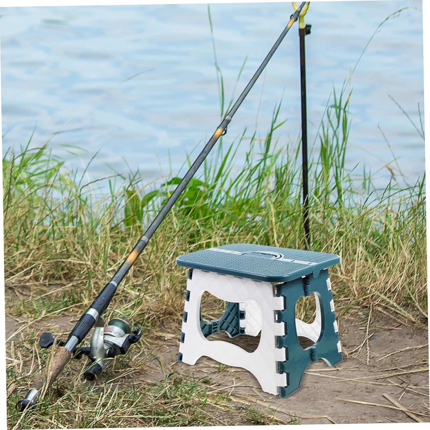 DOITOOL Plastic Foldable Step Stools Camping Chairs 1pc Folding Chairs Child Plastic Camping Toilet Stool Step Stool Portable Fishing Chair