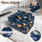 Kids Couch, 2-in-1 Kids Fold Out Couch, Convertible Kid Sofa to Lounger for Girls and Boys, Soft Toddler Chairs Comfy 1-3 Years Old (Dinosaur)