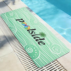 Yinhua Pool Doormat 24x48 Inch, Non Slip Pool Floor Mat for Deck, Swimming Poolside Seating Mats with Rubber Backing Walk Summer Door Mat for Outside Patio Beach Swimming Pools Lounging