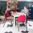 Backyard Discovery 12" Kid's Stacking Chairs-4 Pack-Red