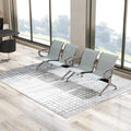 Reception Chairs Waiting Room Chair - Set of 2 Lobby Furniture with Arms Reception Bench for Airport Office Business Bank Hospital (2-Seat)
