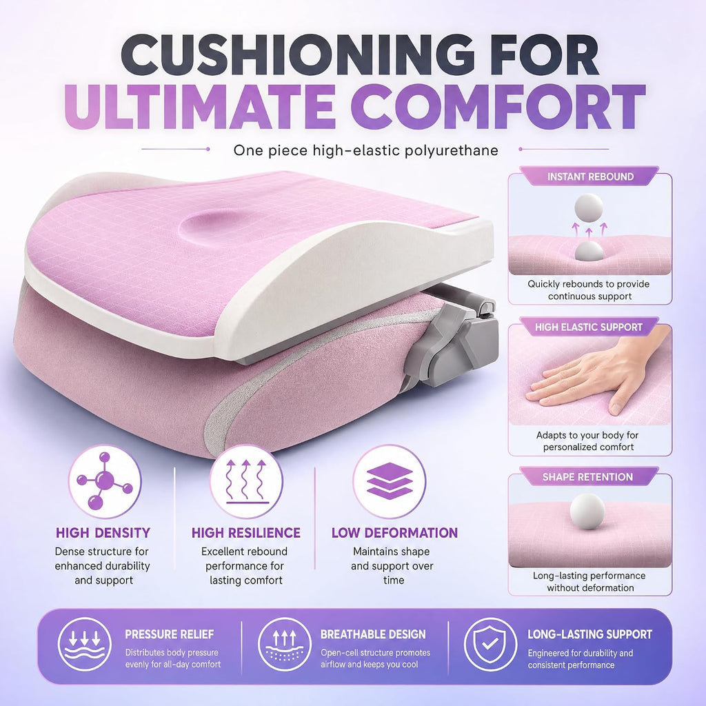 Gaming Chair 4D Adjustable Armrests - 170° Reclining & 320lb Capacity, High Back Ergonomic Computer Chair with Lumbar Support, Fabric Office Chair for Adults Pink