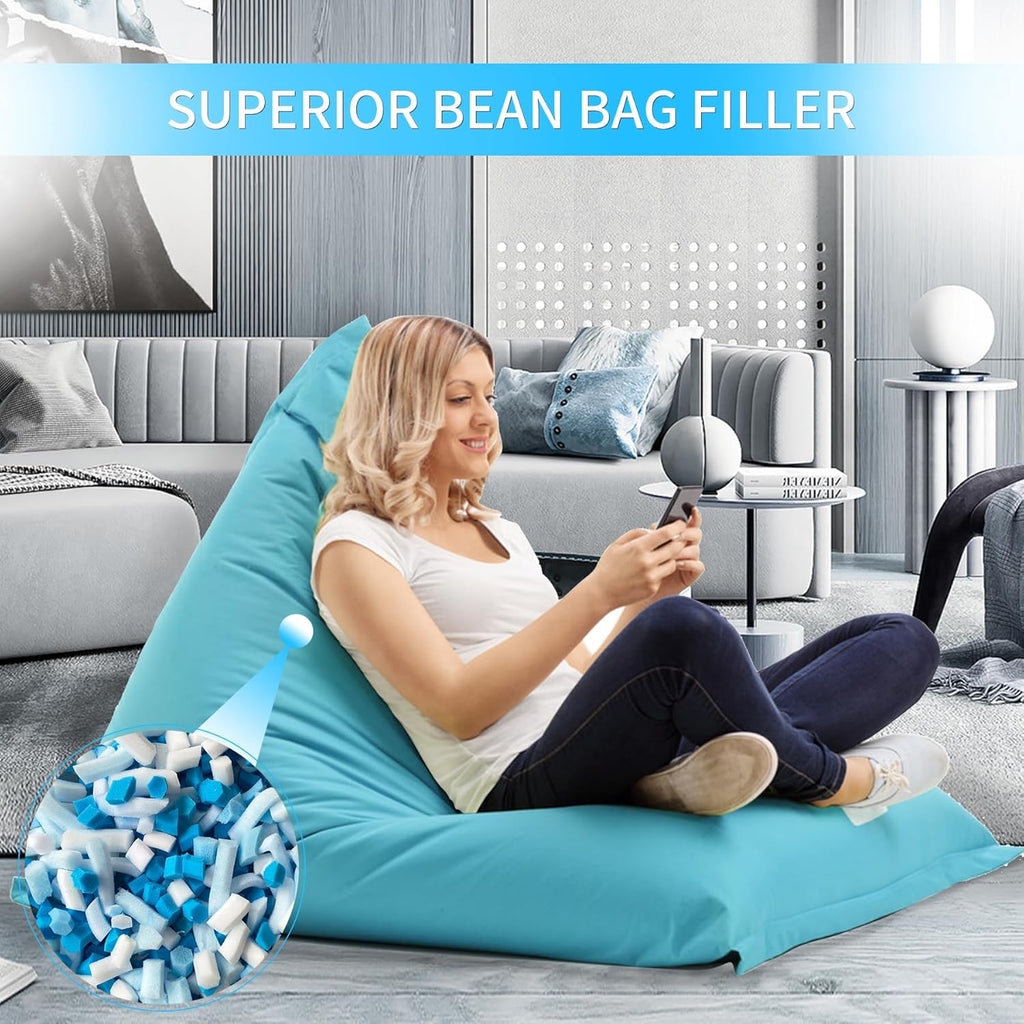 55LBS Shredded Memory Foam Filling Bean Bag Filler, Added Gel Particles Comfortable and Soft,Very Suitable for Filling Bean Bags, Pillows,Dog beds, Couch Cushion