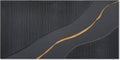NANKAI Art Hand Painted Black and Gold Texture Minimalist Oil Painting 24x48 inch Home wall Deco Art Painting