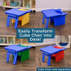 Children's Factory Edutray Desk Attachment for Cube Chair – Toddler Study Surface for Homeschool, Classroom, Space-Saving, Durable, Easy-Clean Plastic