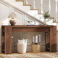 71" Extra Long Console Table, Wood Farmhouse Entryway Table, Behind Couch, Hallway, Foyer, Narrow Sofa Tables for Front Door