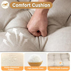 Double Egg Chair Outdoor Indoor 2 Person Wicker Egg Lounge Chair with Foldable Cup Holder Cushion Rain Cover Patio Oversized Loveseat for Balcony Porch Backyard