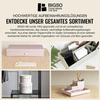 Bigso Box of Sweden Document Box for A4 paper, Brochures and Notes - Box with Lid and Handle - Fibreboard and Paper Box Storage with Lid - Grey