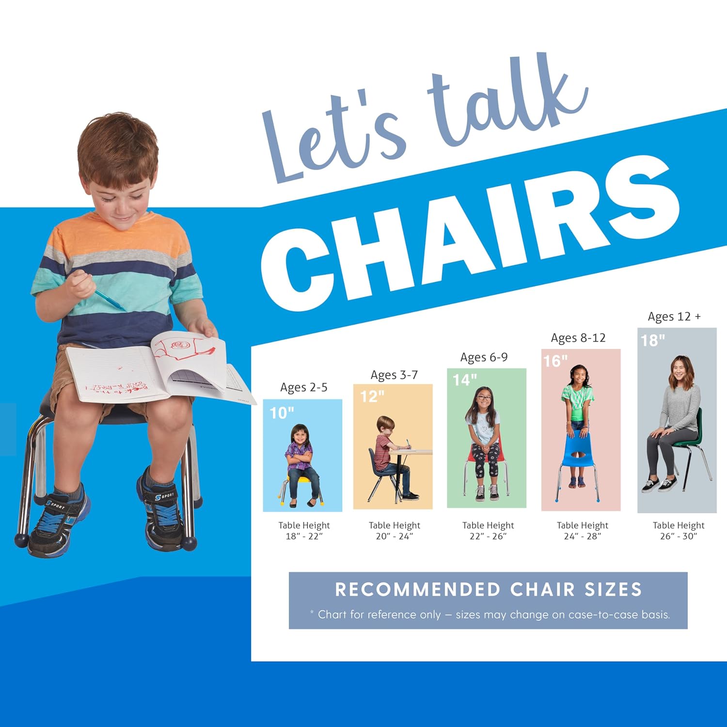 FDP 10" School Stack Chair, Stacking Student Seat with Chromed Steel Legs and Nylon Swivel Glides for in-Home Learning or Classroom - Yellow(4-Pack), 13227-YE