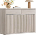 SICOTAS Buffet Cabinet with Storage - Storage Cabinet Sideboard with Doors & Shelves Accent Credenza Buffet Table with 2 Drawer Buffets & Sideboards for Living Room Dining Room Kitchen Entryway