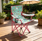 Foldable Chair with Safety Lock, Unicorn Pattern
