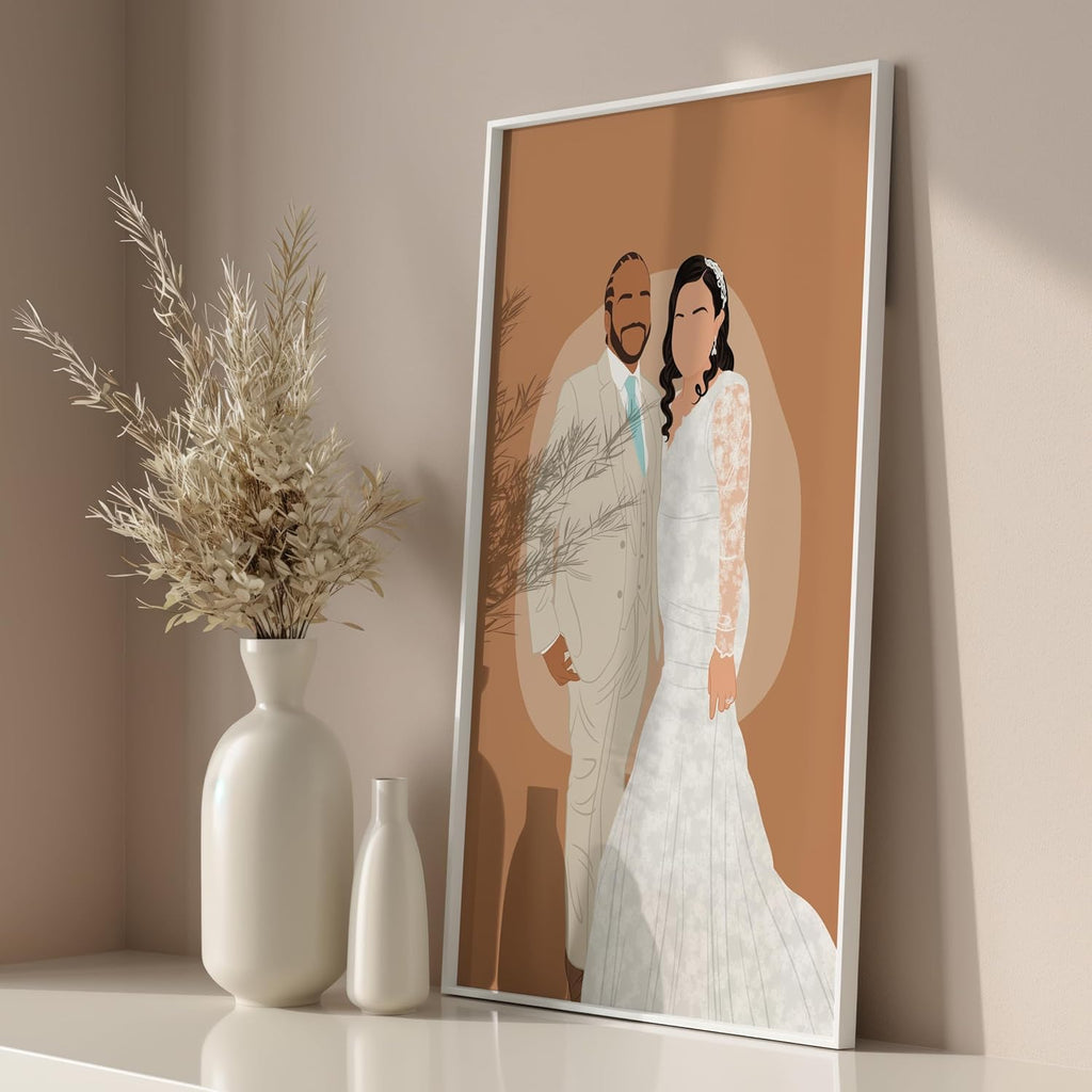 NudoHome Personalized Custom Faceless Portrait – Hand-Drawn Illustration from Your Photo | Gift for Mother’s Day, Father’s Day, Christmas, Birthdays, and Special Occasions, gift