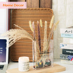 Book-Shaped Vase for Flowers, Book Lovers Gifts, Aesthetic Room Decor Cute Flowers Vases & Must-Have for Home, Bookshelf, Bedroom & Office Decor for Women & Teacher Gift - Like Mothers Day (Clear)