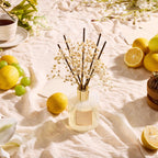 Cocorrína Reed Diffuser Set, Clean Linen 6.7 fl oz Scented Diffuser with Sticks Home Fragrance Reed Diffuser for Bathroom Shelf Decor