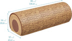 ECR4Kids SoftZone Tree Log Full Bench, 14in, Flexible Seating, Chocolate
