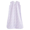 HALO SleepSack, 100% Cotton Wearable Blanket, Swaddle Transition Sleeping Bag, TOG 0.5, Aster Flowers-purple, Medium, 6-12 Months