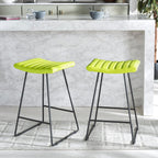 Safavieh Home Collection Akito Mid-Century Modern White 26-inch Counter Stool