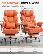 GTPLAYER Big and Tall Gaming Chair Ergonomic Heavy Duty Office Chair Racing Seat with Adjustable Lumbar Pillow Footrest 150° Reclining Thickened Armrests Breathable Mesh for Esports/PC Gaming