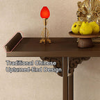 Altar Table Buddha Altar Table with Storage Drawer for Home Retro Chinese Style Altar Shel ffor Incense and Pray for Living Room, Study Room 80cm/31.4in