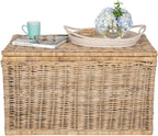 Kouboo Rattan Kobo Decorative Storage Trunk with Lid, Large