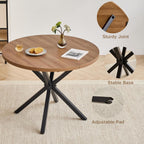 5-Piece Round Dining Table Set for 4 39" Kitchen Table and Chairs Set for 4 with Chairs Compact Small Kitchen & Dining Room Table Sets for Living Room Kitchen Home Apartment Office