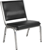 BizChair 950 lb. Rated Black Antimicrobial Vinyl Bariatric Medical Reception Chair