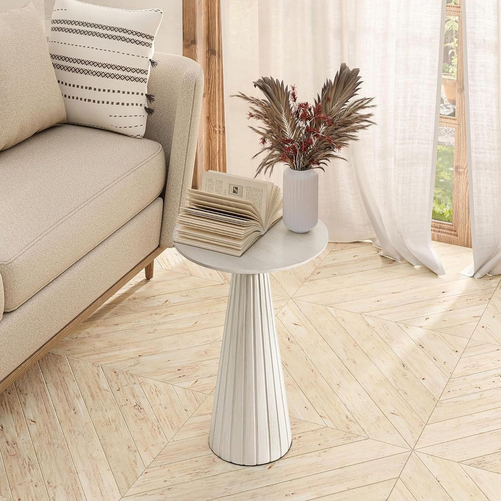 COZAYH Pedestal Small Drink Round Martini Table for Living Rooms or Bedrooms