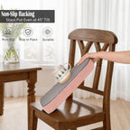 Dining Chair Cushions Set of 4-2" Thick High-Density Foam Chair Pads with Ties and Non-Slip Bottom, Removable Washable Cover for Dining and Kitchen, 17"x16", Pink