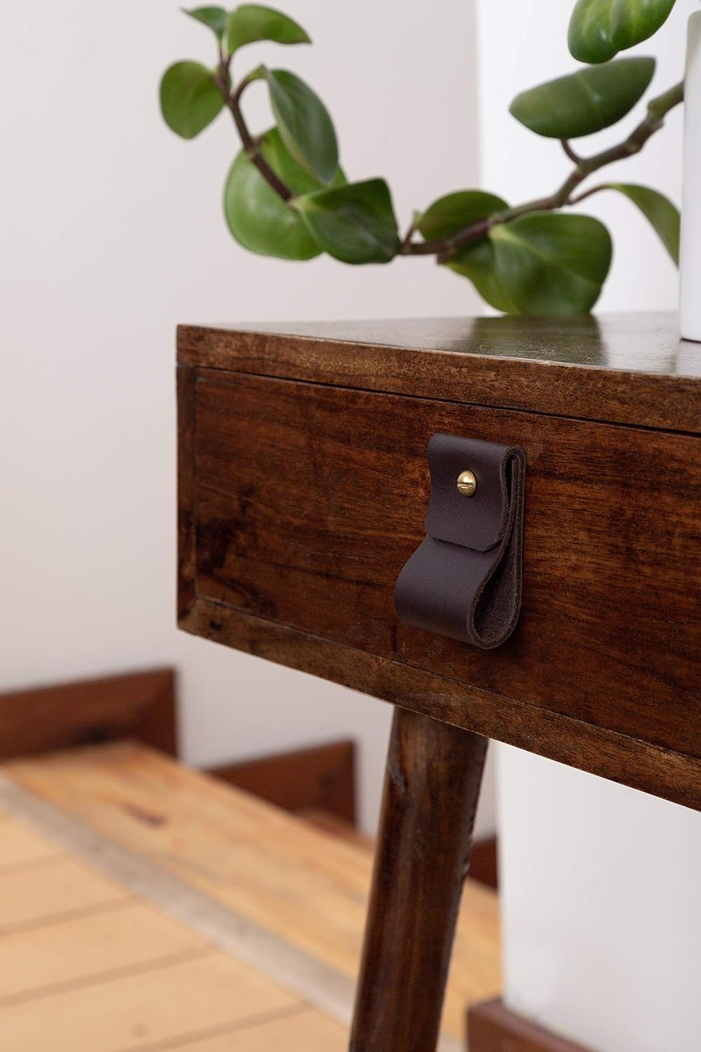 Leather Drawer pulls Kitchen Hardware Cabinet Hardware