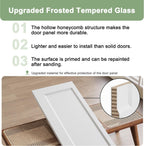 Bifold Door for 24" x80 Opening, 1-Panel Bifold Closet Door Shaker Style with Hardware Kit, Hollow Core Pre-Assembled Interior Barn Doors Panels for Closet/Pantry/Laundry, Primed