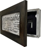 Bellewood Designs Customizable Gun Cabinet Wall Decoration - Personalized Gun Safe To Securely Store Your Gun In Plain Sight