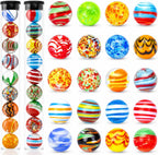 FUTUREPLUSX 20PCS Glass Marbles Bulk, 0.63 Inch Handmade Colorful Marbles for Vase Fillers, Centerpieces & Wedding Decor