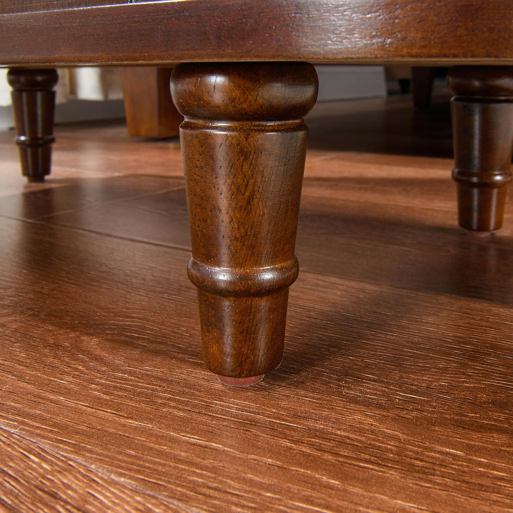 Narrow End Table Set of 2 with 2 Storage Drawers, Vintage Sofa Beside Table, Wood Slim SideTable for Living Room,Saving-space, 23.4“L x 11.4"W x 25.3"H, No-Tools Assembly, Cherry Walnut BG-A508-CY
