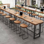 Live Edge Bar Table,Long Counter Height Dining Table,Solid Wood Pub Table,2 in Thick Live Edge Top for Kitchen,Dining Room, Coffee Shop,or Small Space(Stool not Included)