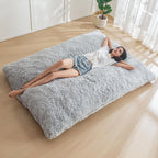 MAXYOYO 3 in 1 Bean Bag Chair, Giant Bean Bag Sofa Bed, Floor Couch with High-Density Foam Filling, Bean Bag Chair for Adult