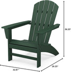 POLYWOOD Nautical Adirondack Chair