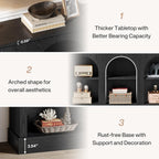 Tribesigns Farmhouse Console Table, 63-Inch Long Entryway Table with 3 Tier Storage, Wooden Rectangular Sofa Table Behind The Couch for Entrance, Hallway, Living Room, Black