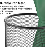 19.5" H Mesh Umbrella Stand - Ventilated Mesh Umbrella Holder for Entryway - Extra Capacity Storage for Umbrellas Canes & More - Freestanding Indoor Organizer 10.4" L x 10.4" W x 19.5" H - 2P Black