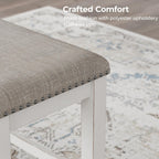 Signature Design by Ashley Robbinsdale 49" Counter Height Dining Bench, Antique White