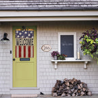 AVOIN colorlife Patriotic 4th of July House Flag 28x40 Inch Double Sided Outside, Memorial Day Retro American Stars and Stripes Welcome Yard Outdoor Decoration